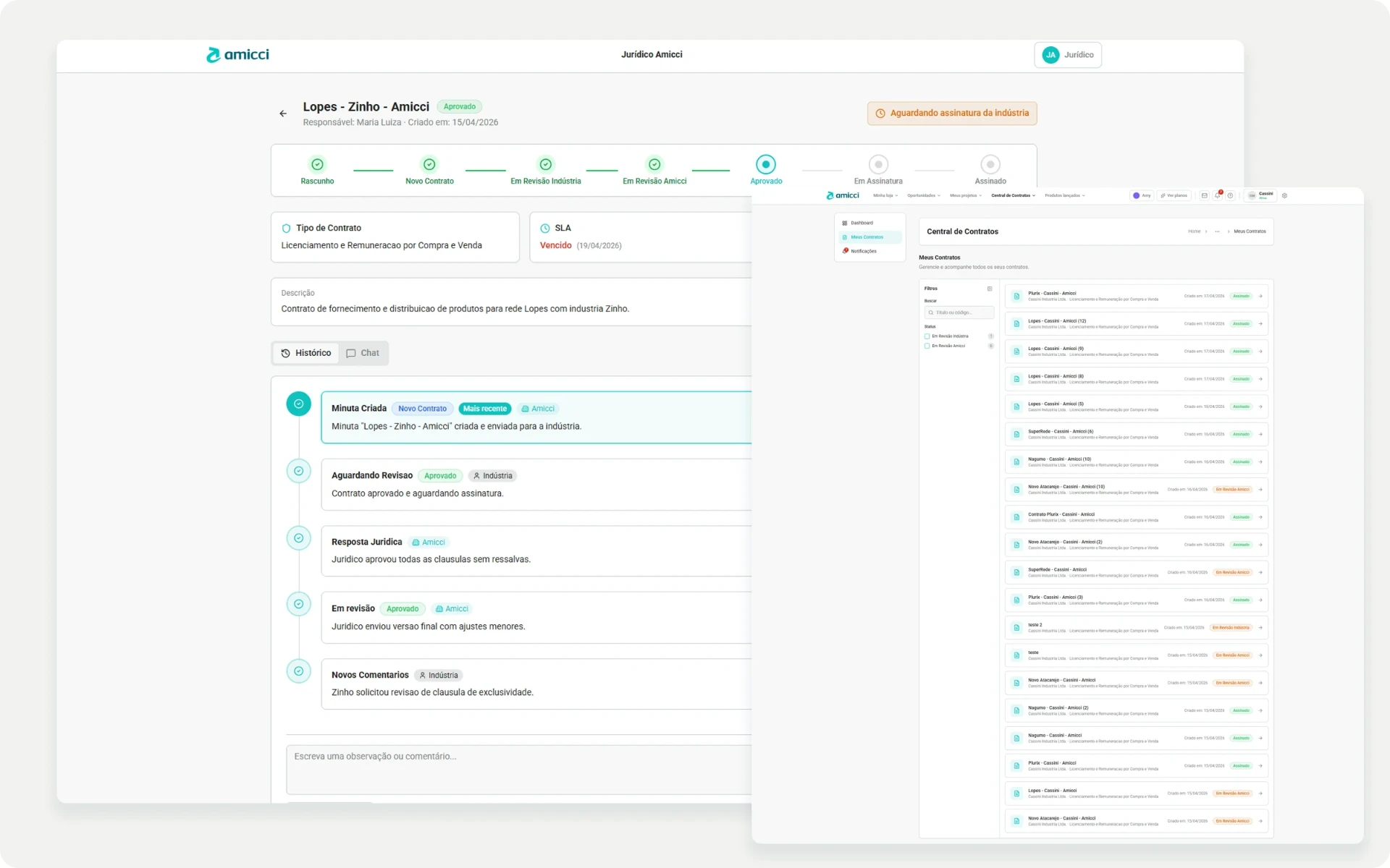 Legal Workflow — Redesenhando um fluxo jurídico fragmentado por meio de discovery, IA e prototipação funcional.