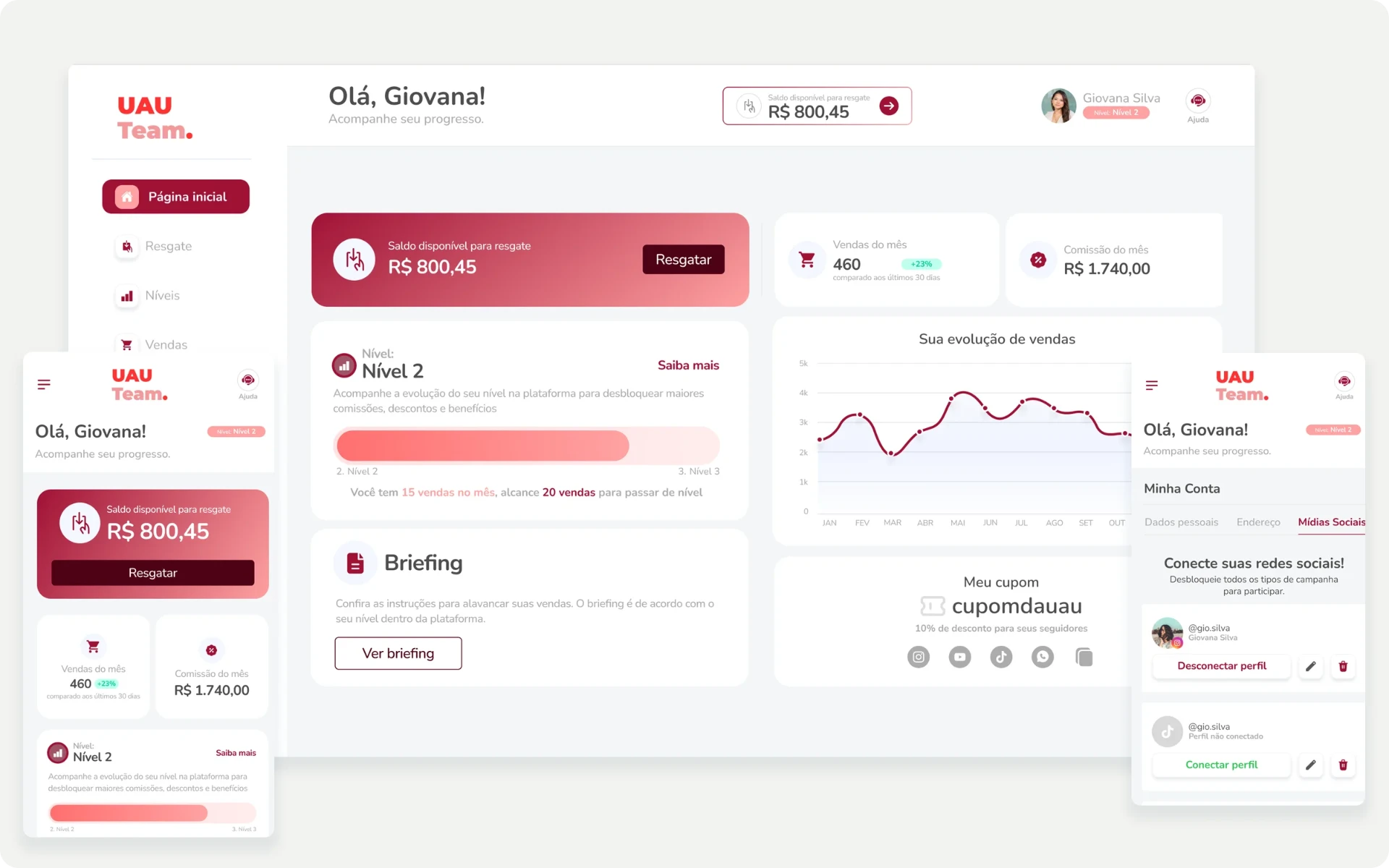 UAUTeam — Projetando uma plataforma de afiliados que conecta experiências B2B e B2C.